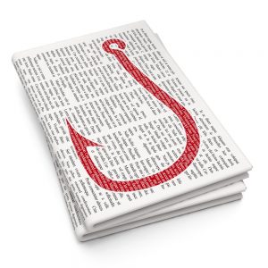 Un periódico en blanco